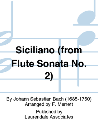 Siciliano (from Flute Sonata No. 2)
