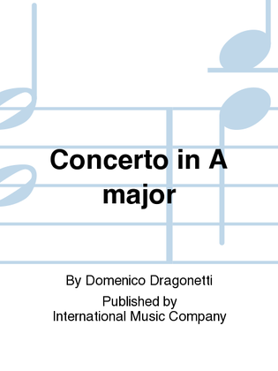Book cover for Concerto in A major