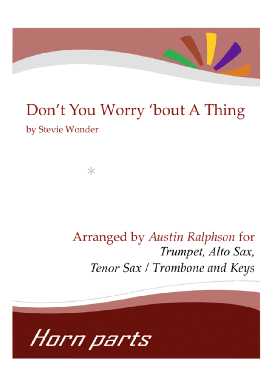 Don't You Worry 'bout A Thing Tenor Saxophone scores gallery preview page 1