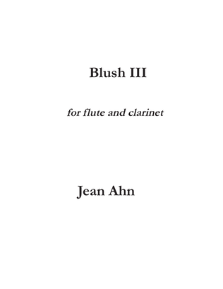 Book cover for Blush III