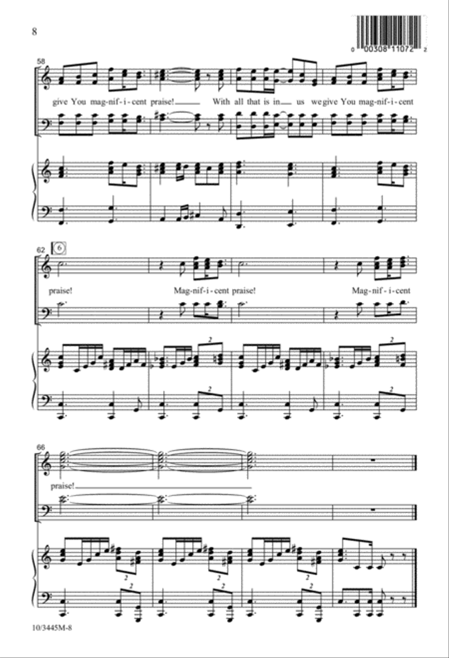 Magnificent Praise! Magnificent Praise! 4-Part scores gallery preview page 8