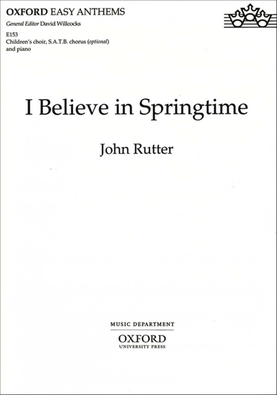 I believe in springtime 4-Part scores gallery preview page 1