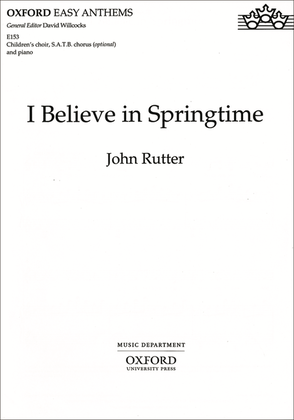Book cover for I believe in springtime