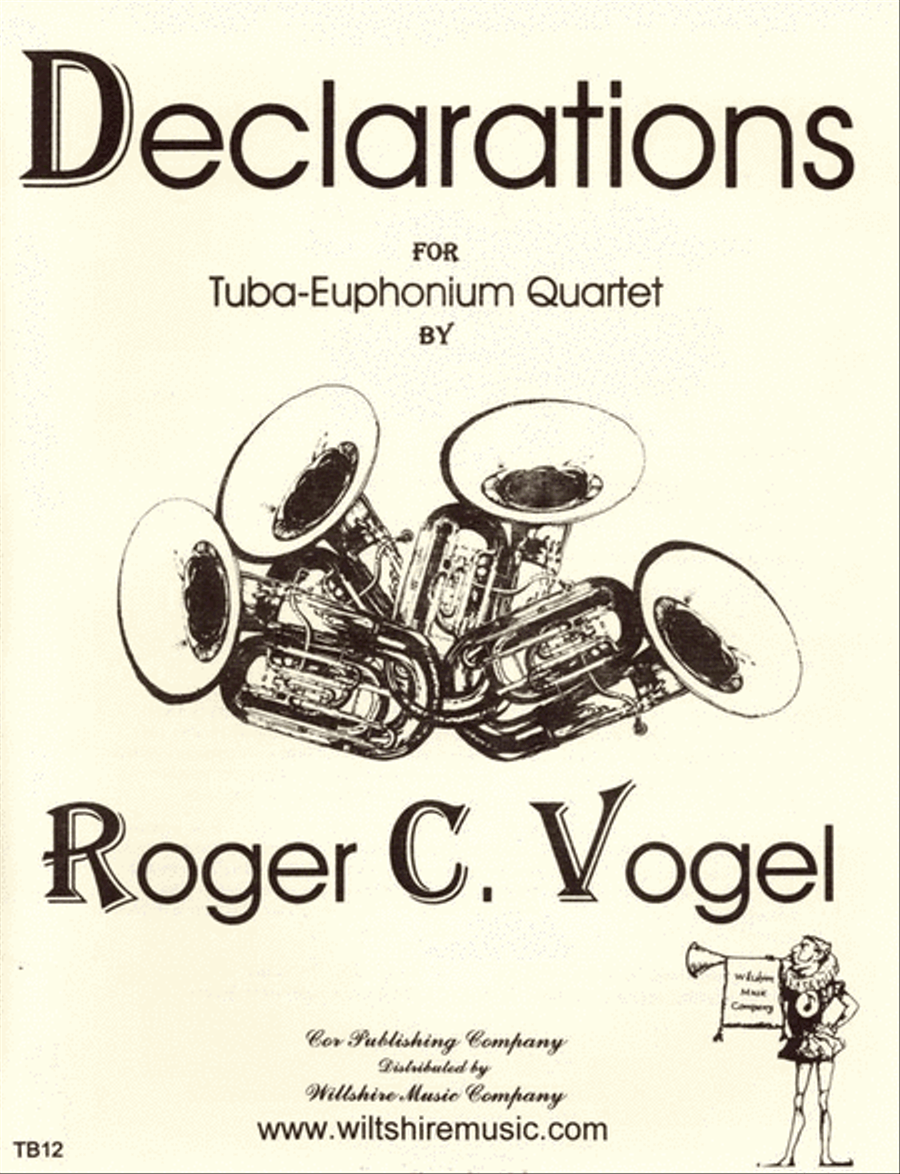 Declarations Tuba Quartet scores gallery preview page 1