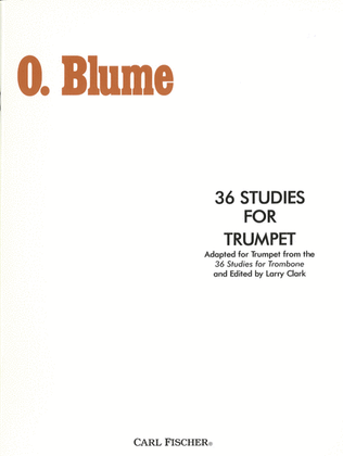 Book cover for 36 Studies For Trumpet