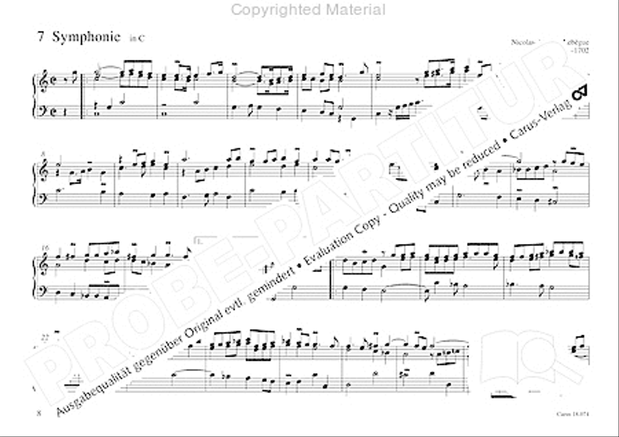 Organo pleno. Orgelstucke zum Ein- und Auszug Organ Solo scores gallery preview page 16