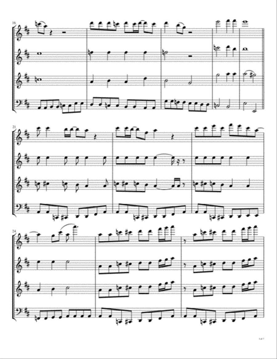 Lady Madonna Woodwind Quartet scores gallery preview page 4