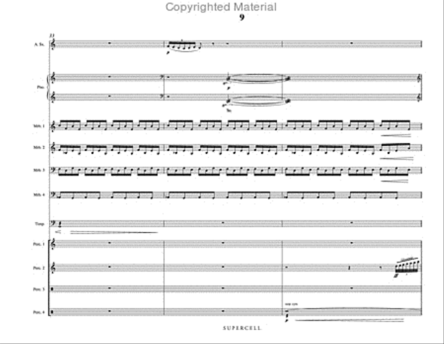 SuperCell Percussion Ensemble scores gallery preview page 10