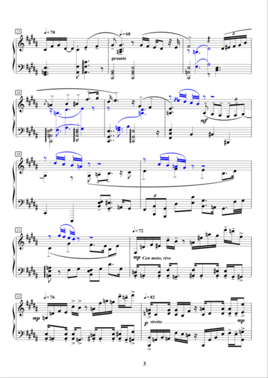 Perspectives on Healing: for solo piano Piano Solo scores gallery preview page 3