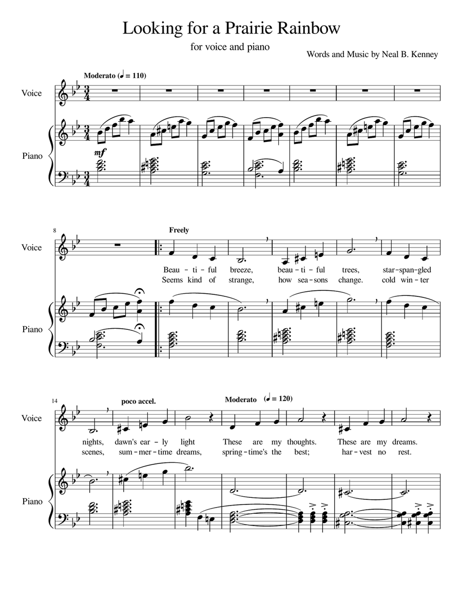 Looking for a Prairie Rainbow Chamber Music scores gallery preview page 1