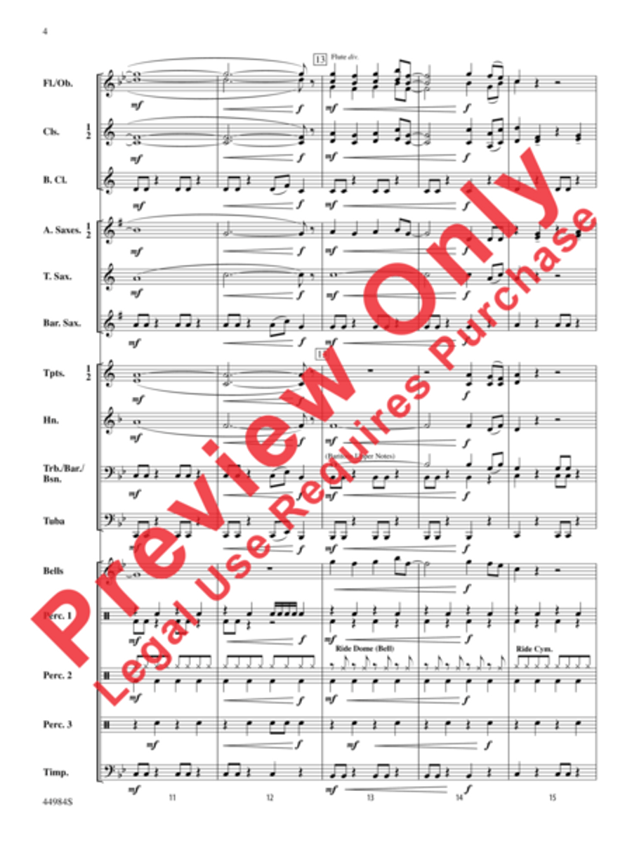 Power Surge Power Surge Concert Band scores gallery preview page 5