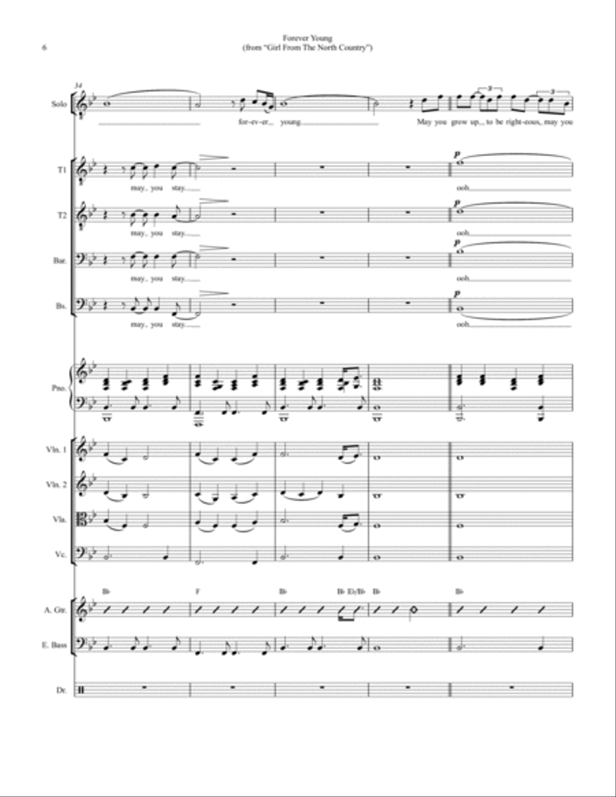 Forever Young Large Ensemble scores gallery preview page 6
