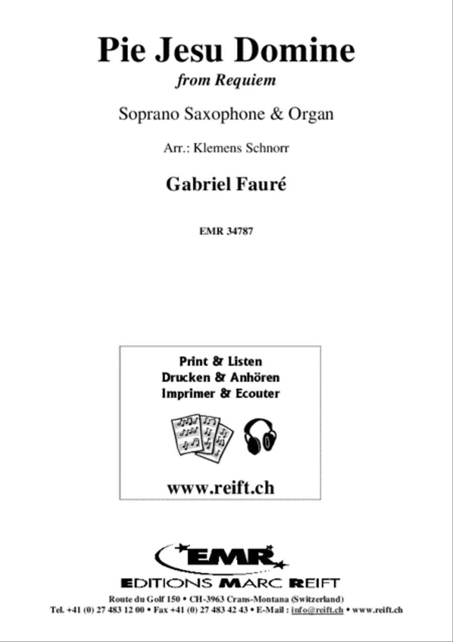 Pie Jesu Domine Pie Jesu Domine Soprano Saxophone scores gallery preview page 2