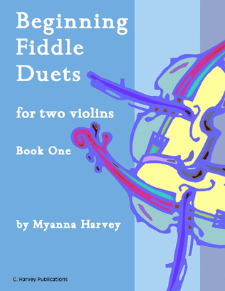 Book cover for Beginning Fiddle Duets for Two Violins, Book One