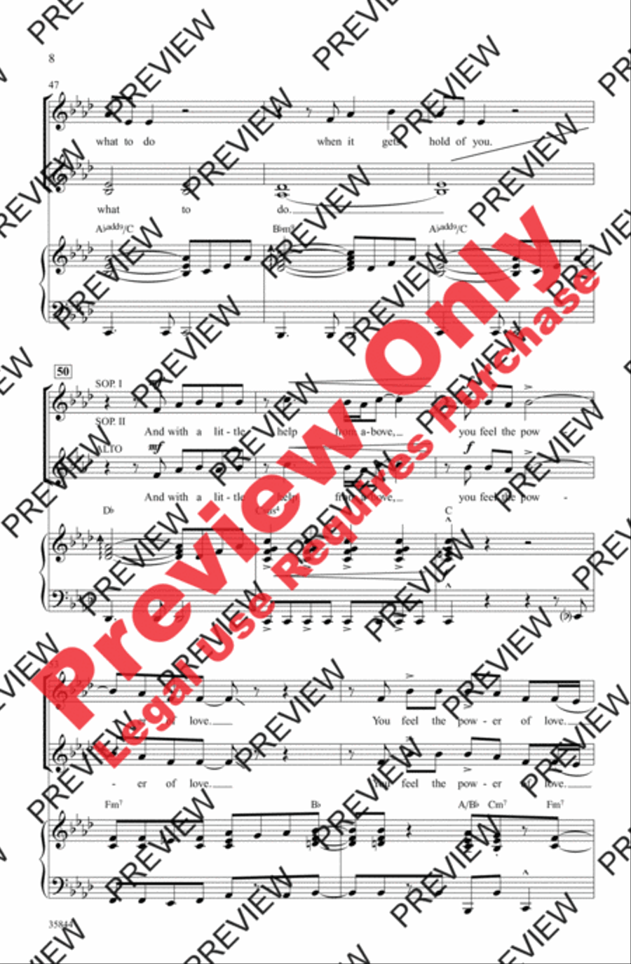 The Power of Love Women's Choir scores gallery preview page 8