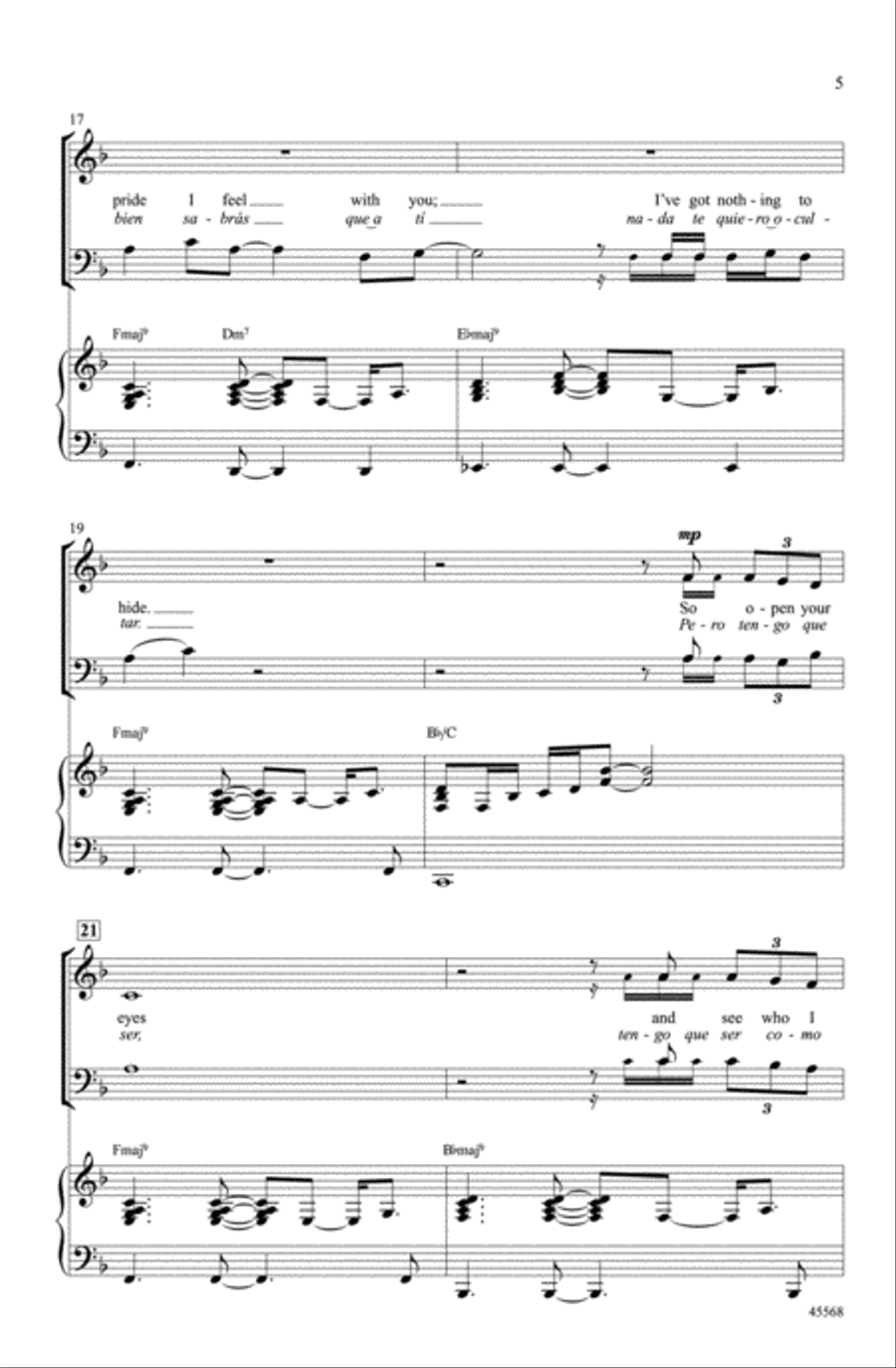 Don't Wanna Lose You Don't Wanna Lose You Choir scores gallery preview page 3