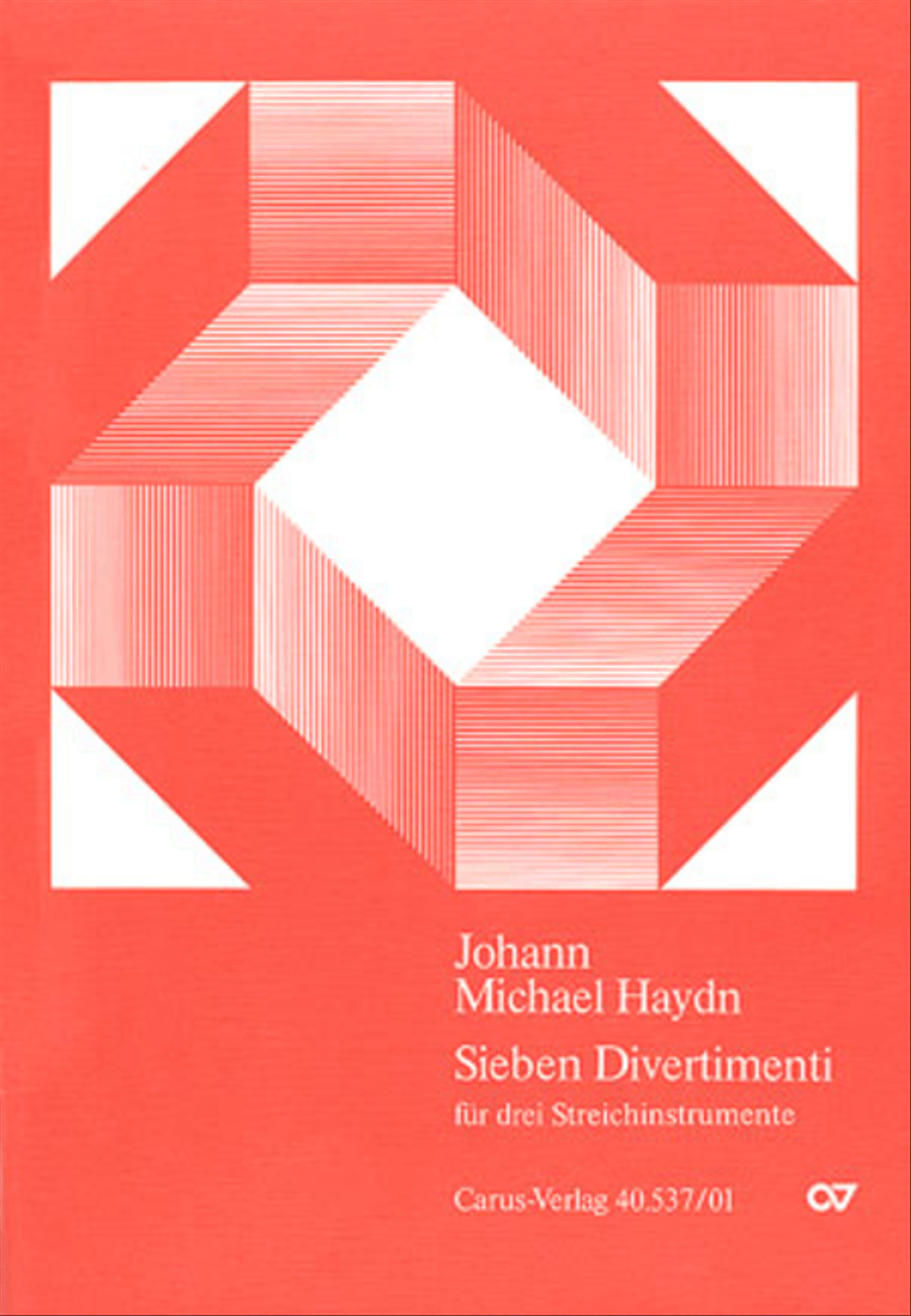 Sieben Divertimenti by Michael Haydn Violin - Sheet Music
