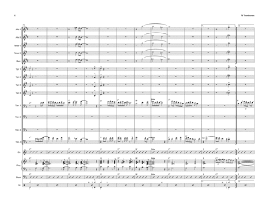 Seventy Six Trombones Seventy Six Trombones Jazz Ensemble scores gallery preview page 6