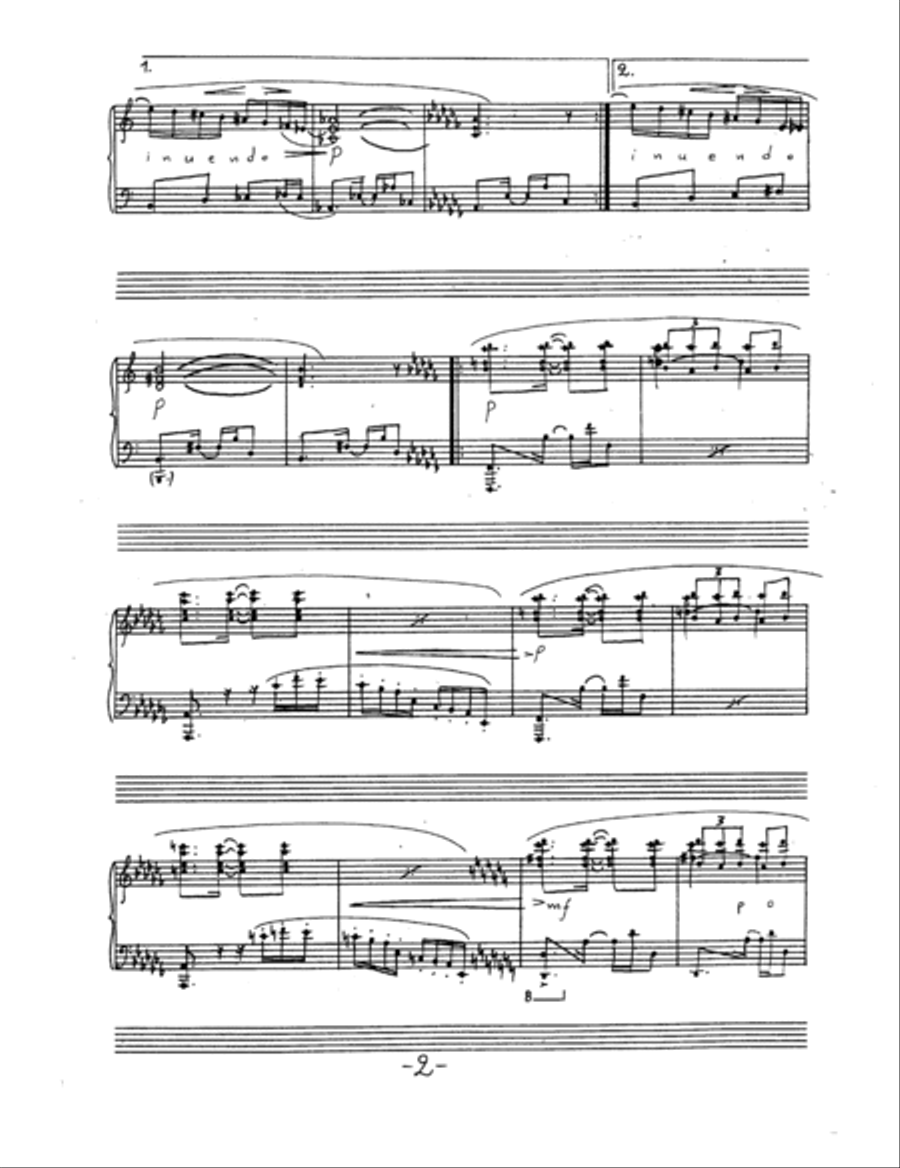 Lethal Tango Piano Solo scores gallery preview page 2