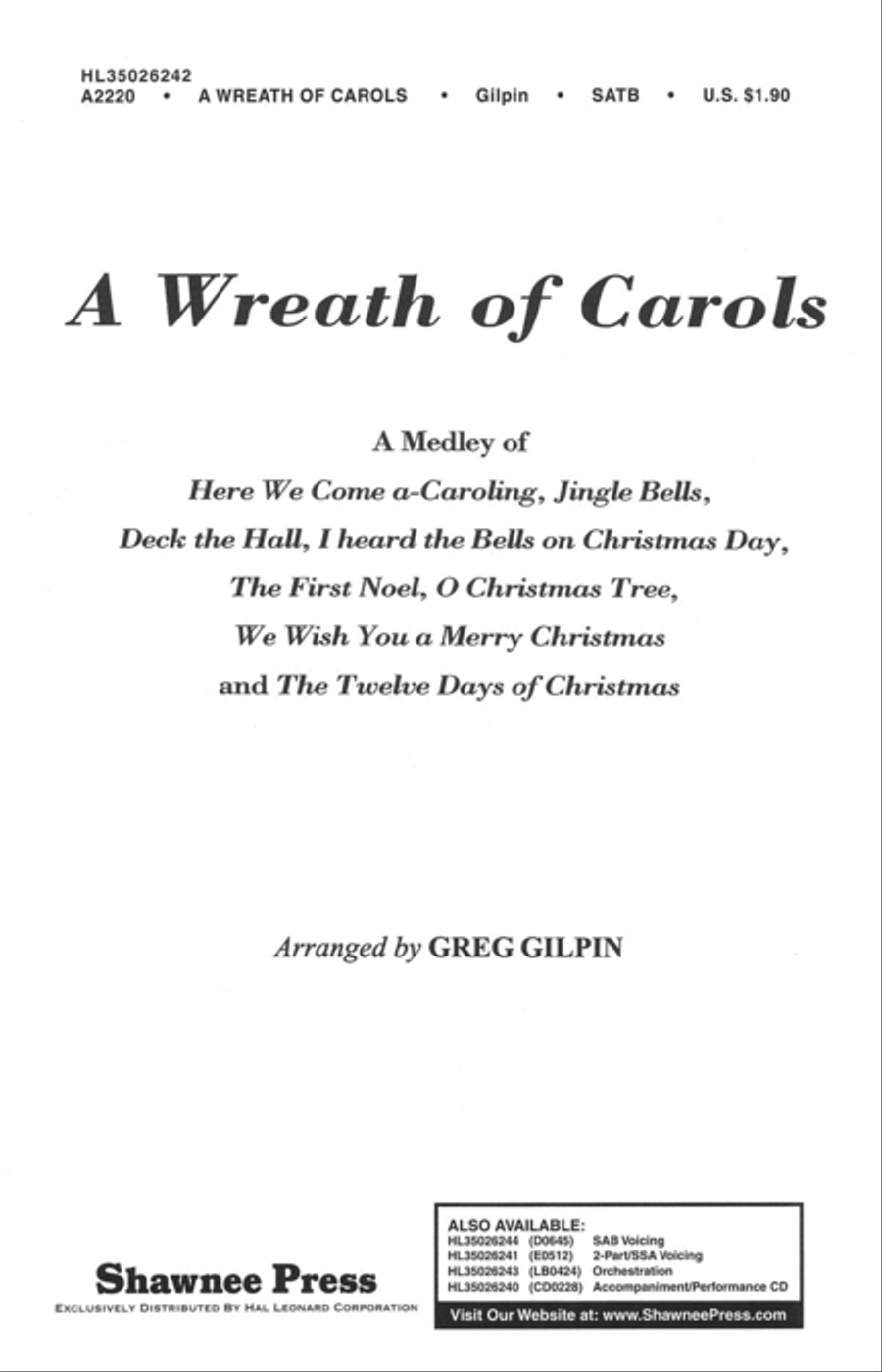 A Wreath of Carols A Wreath of Carols 4-Part scores gallery preview page 1