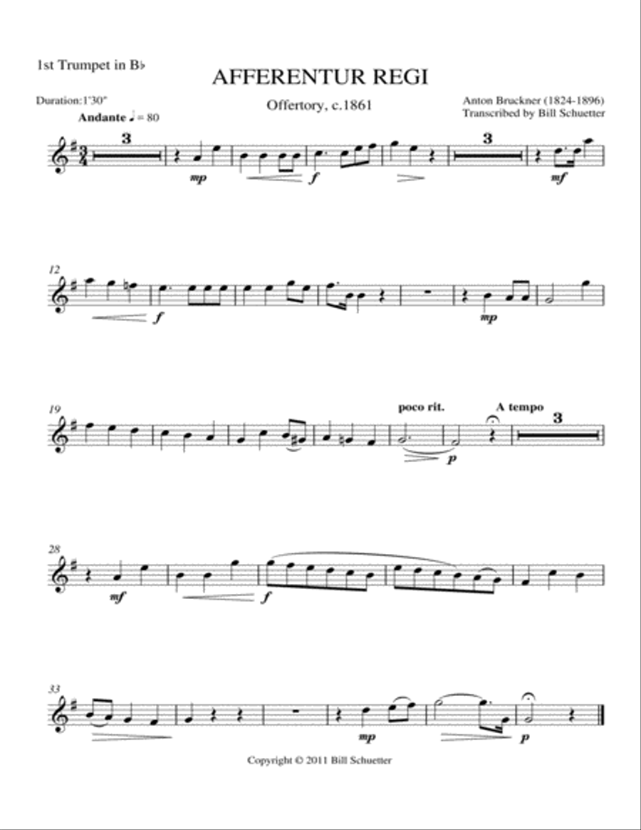 Afferentur Regi Brass Quintet scores gallery preview page 3