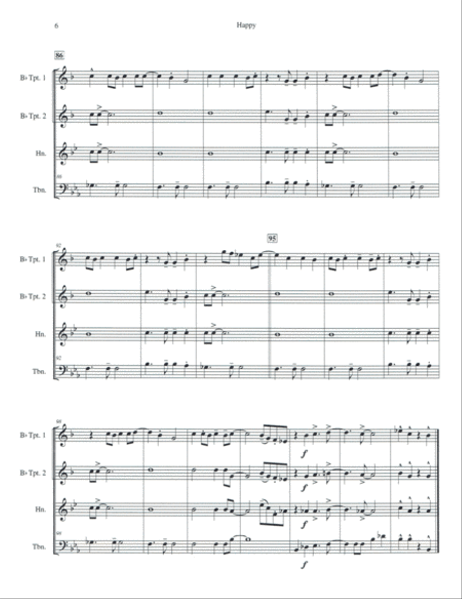 Happy Brass Ensemble scores gallery preview page 6