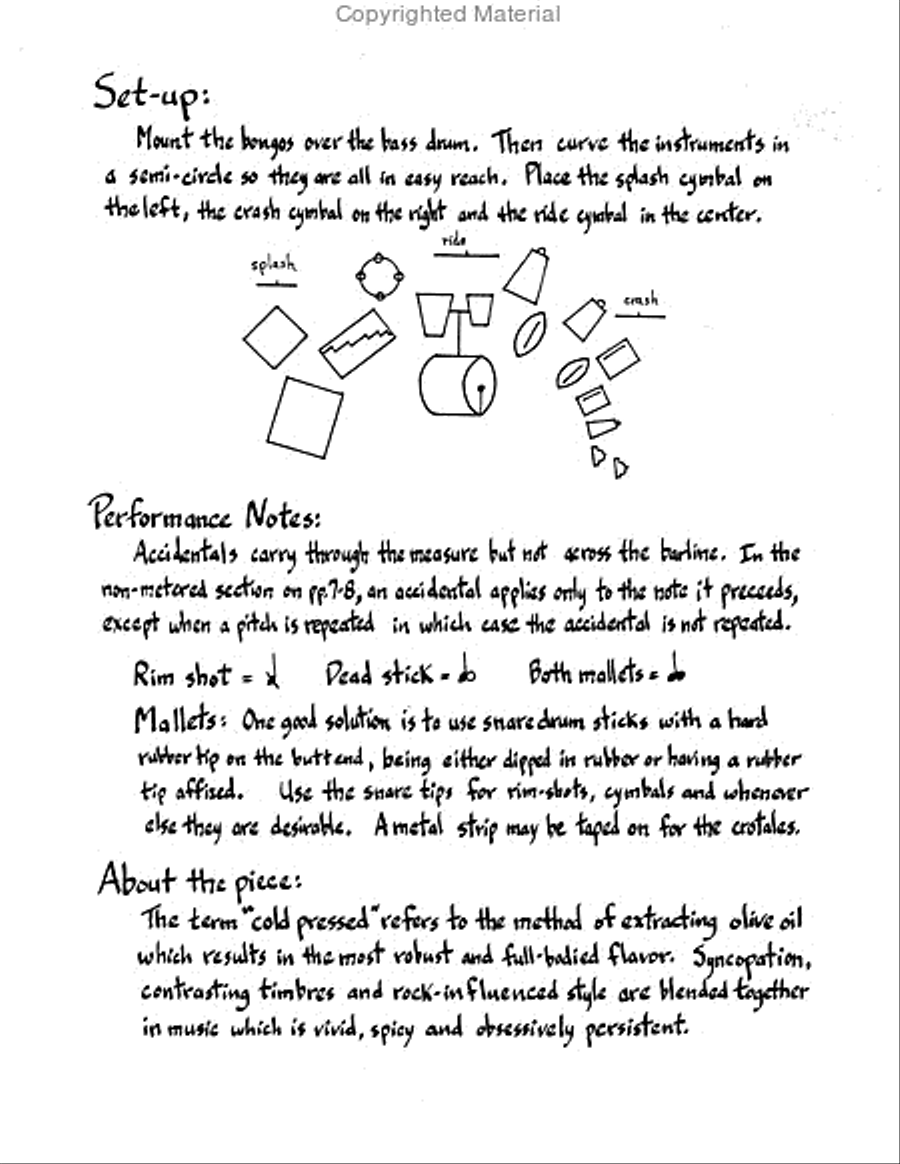 Cold Pressed Percussion Ensemble scores gallery preview page 3