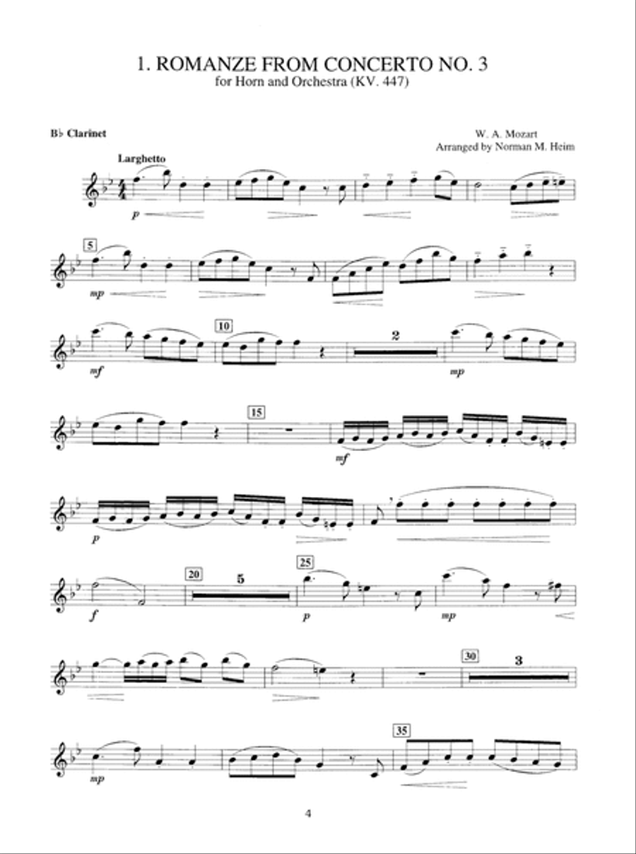 Mozart for Clarinet Clarinet scores gallery preview page 4