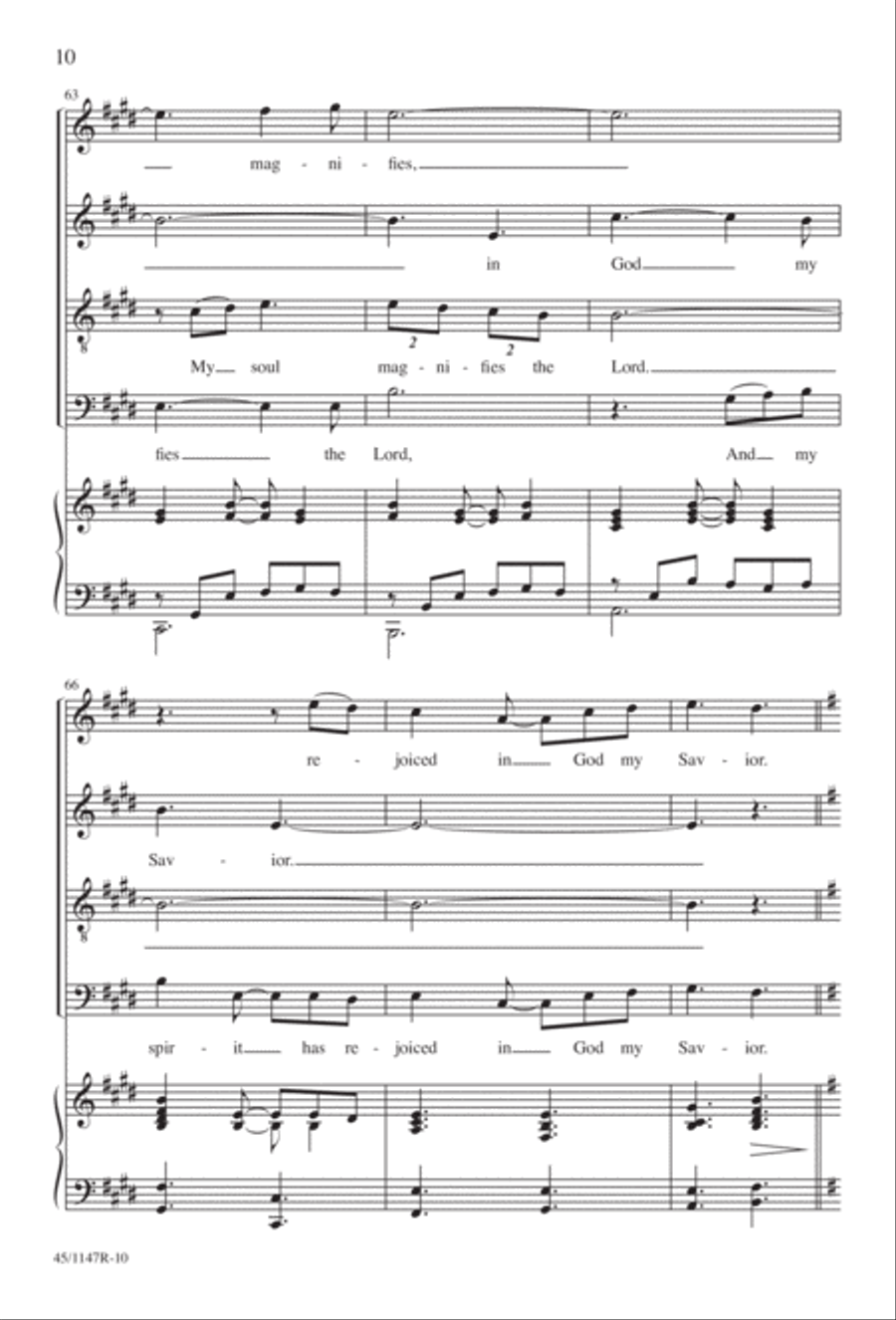 Magnificat Magnificat Divisi scores gallery preview page 11