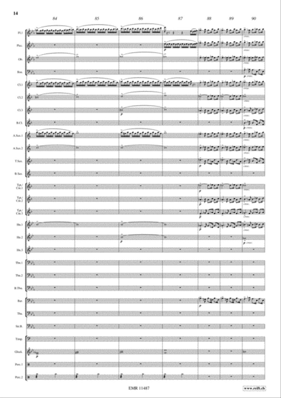 Tannhauser Overture Concert Band scores gallery preview page 15