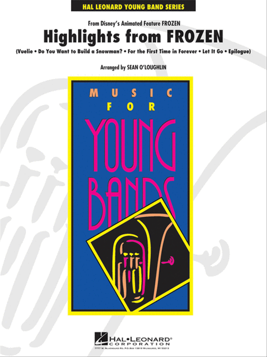 Highlights from “Frozen” Concert Band scores gallery preview page 1