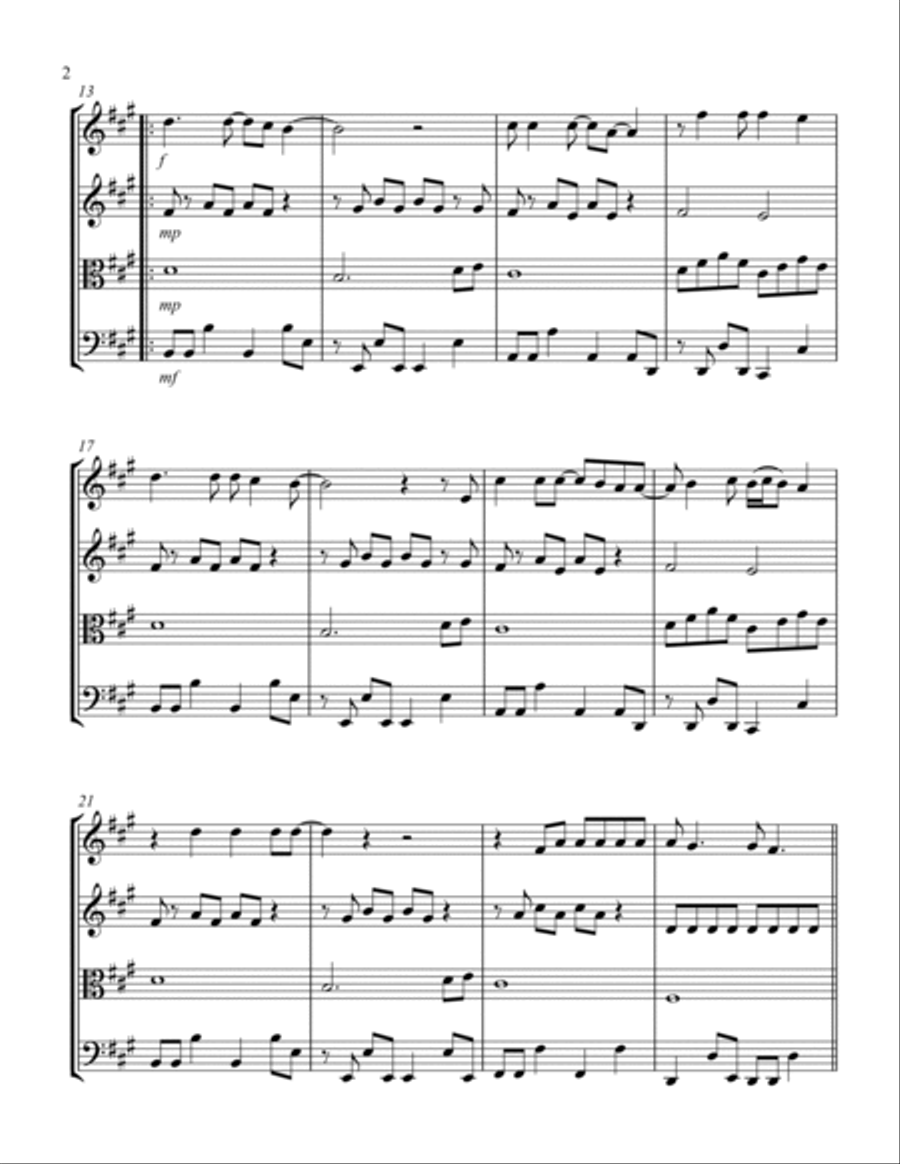 Take On Me String Quartet scores gallery preview page 2