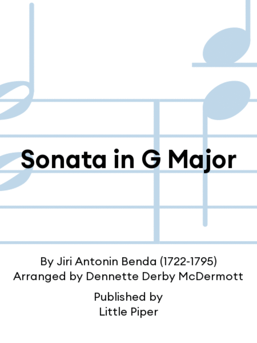 Sonata in G Major Flute scores gallery preview page 1