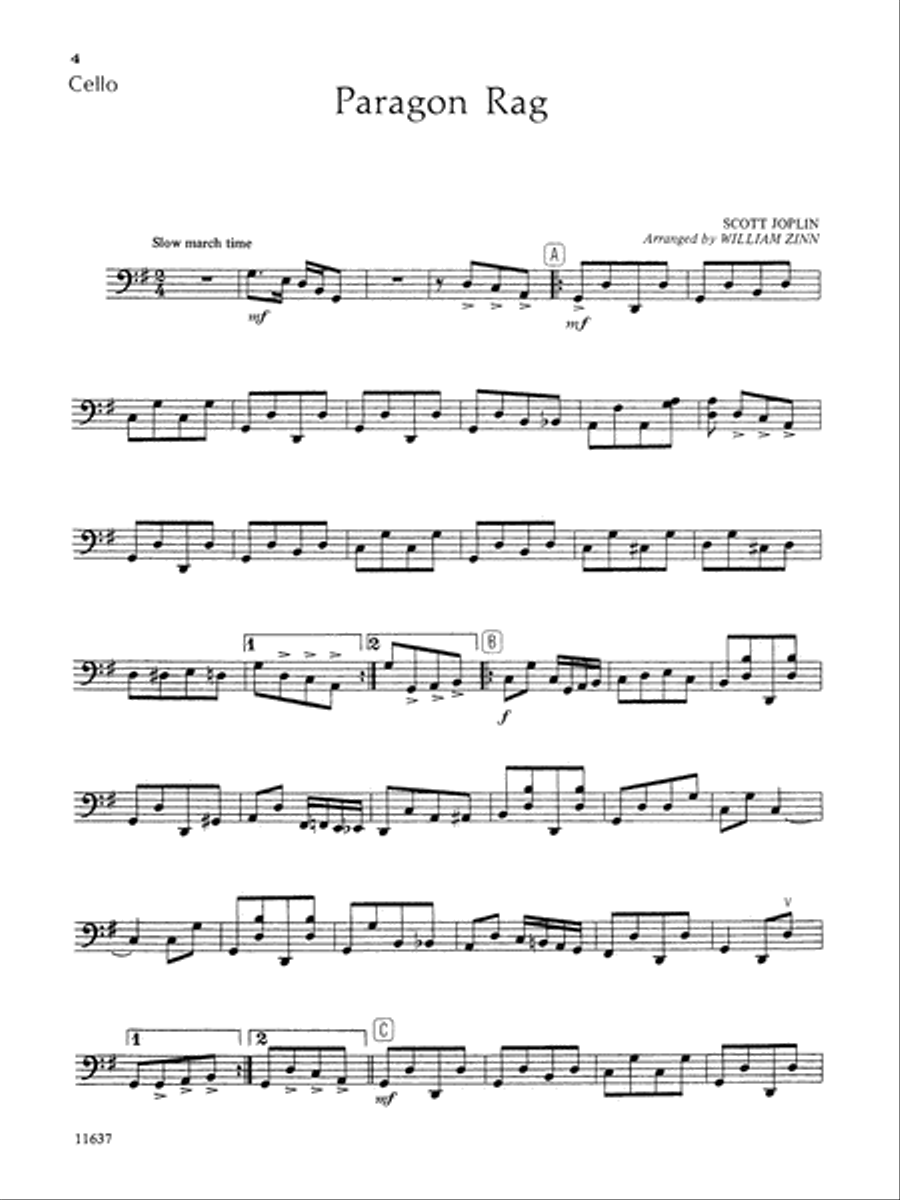 Ragtime Favorites for Strings String Orchestra scores gallery preview page 4