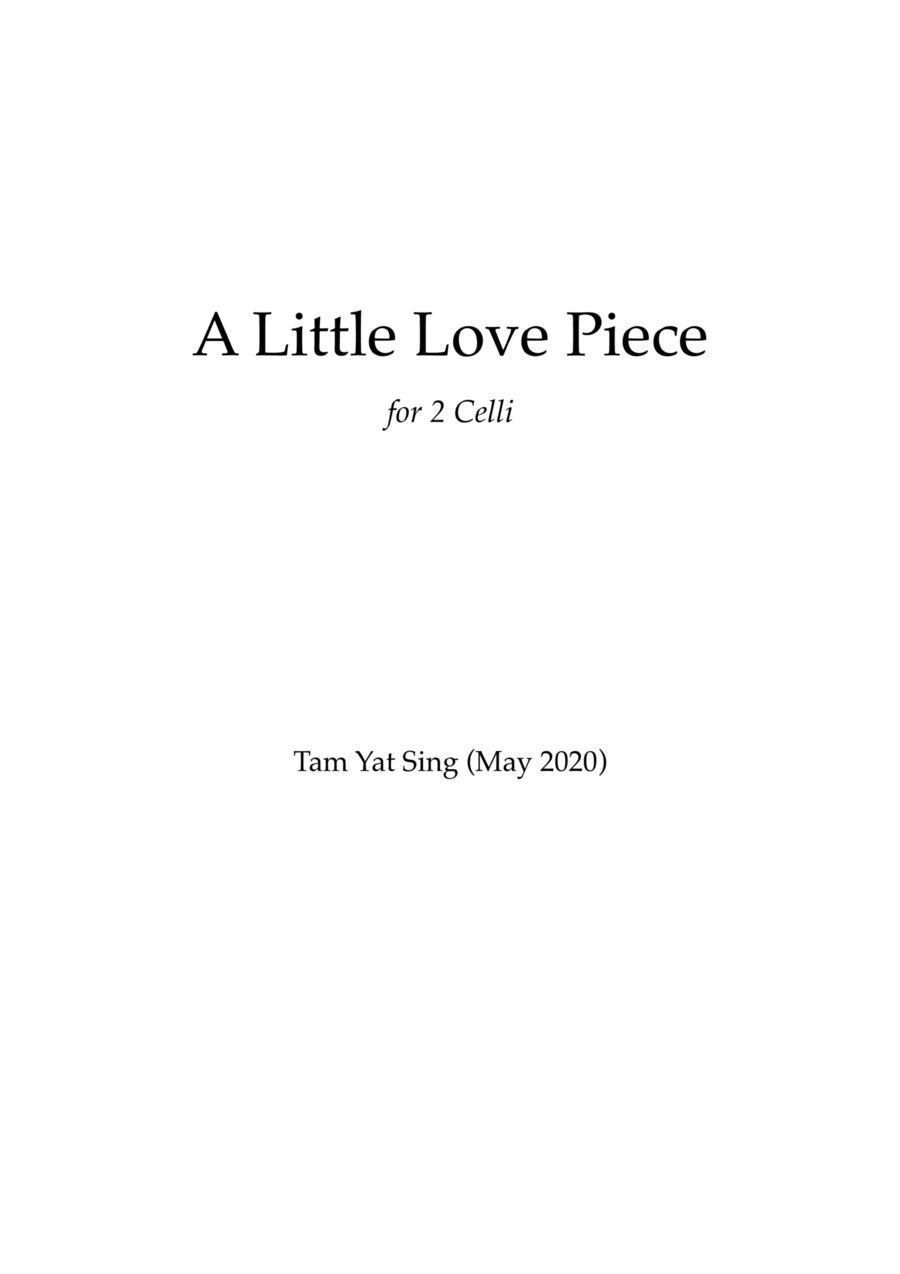 A Little Love Piece A Little Love Piece String Duet scores gallery preview page 1
