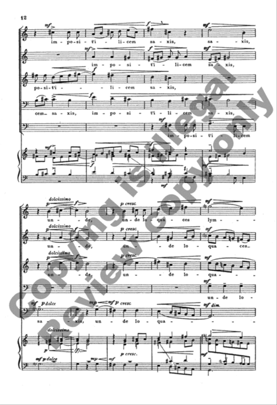 O fons Bandusiae, splendidior vitro SSATBB scores gallery preview page 11