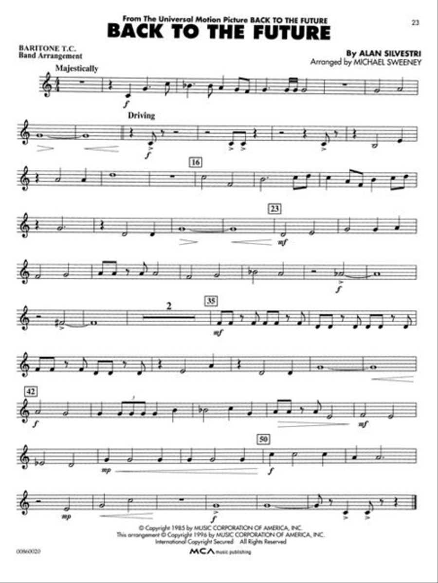 Movie Favorites - Baritone T.C. Concert Band Methods scores gallery preview page 5