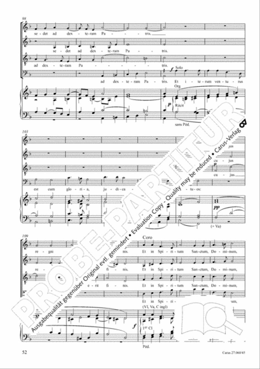Messe a quatre voix 4-Part scores gallery preview page 53
