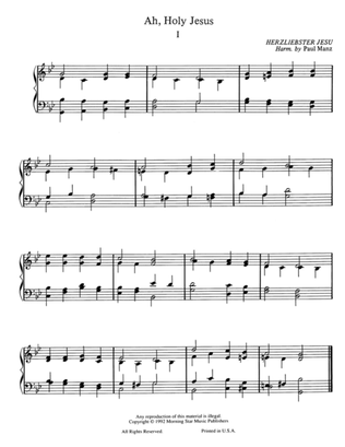 Ah, Holy Jesus (2 settings) (Hymn Harmonization) (Downloadable)