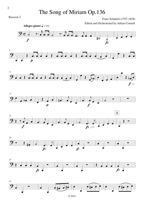 Schubert - The Song of Miriam Op.136 - Bassoon 2
