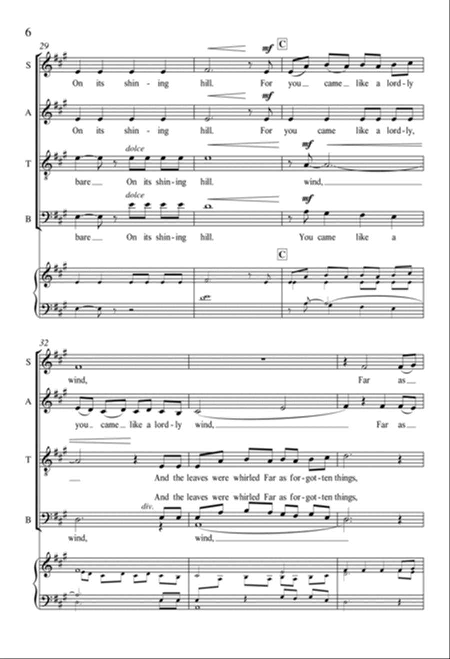 For You I Am Still from For a Breath of Ecstasy 4-Part scores gallery preview page 5