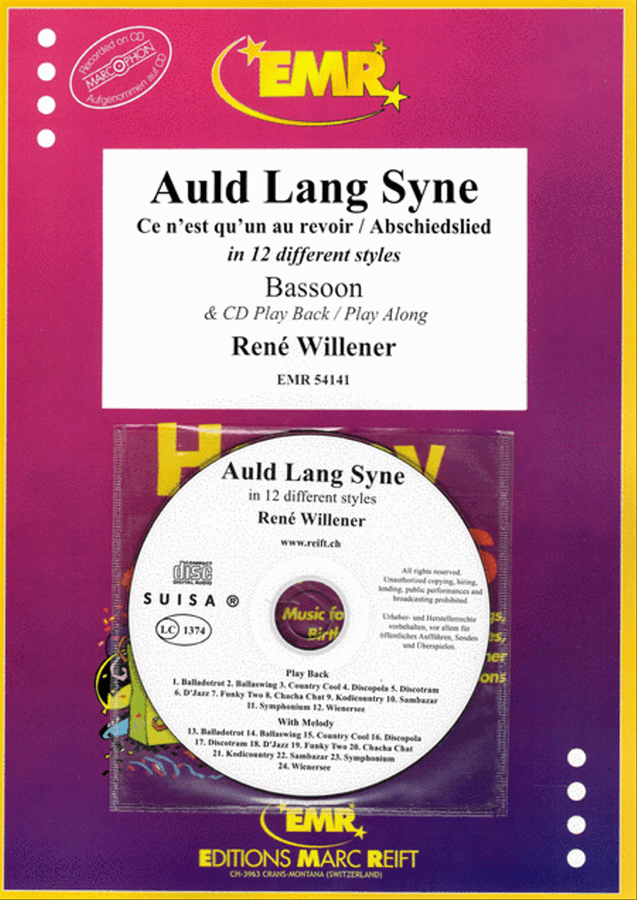 Auld Lang Syne Bassoon scores gallery preview page 1