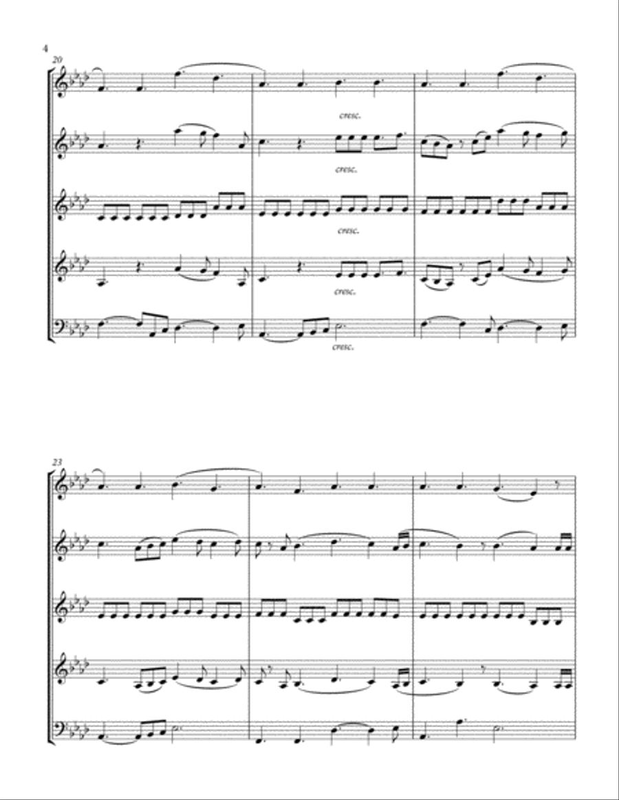 Perfect Woodwind Quintet scores gallery preview page 4