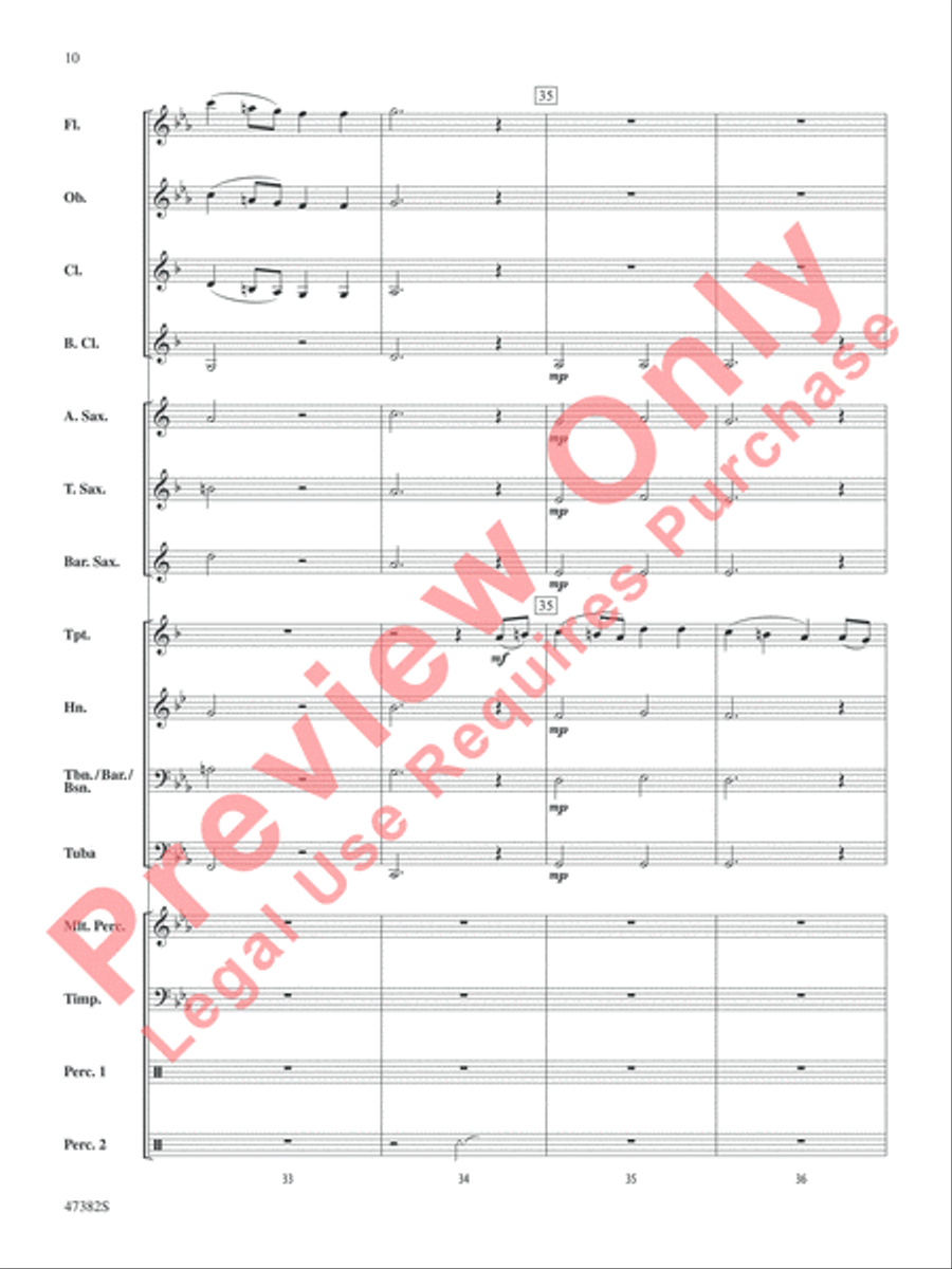 Gustav Holst Band Classics Concert Band scores gallery preview page 11