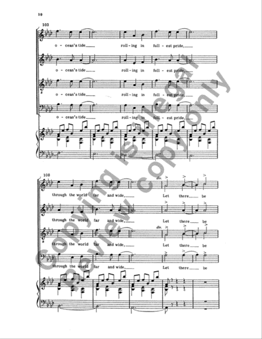 Let There Be Light! (Choral Score) 4-Part scores gallery preview page 11