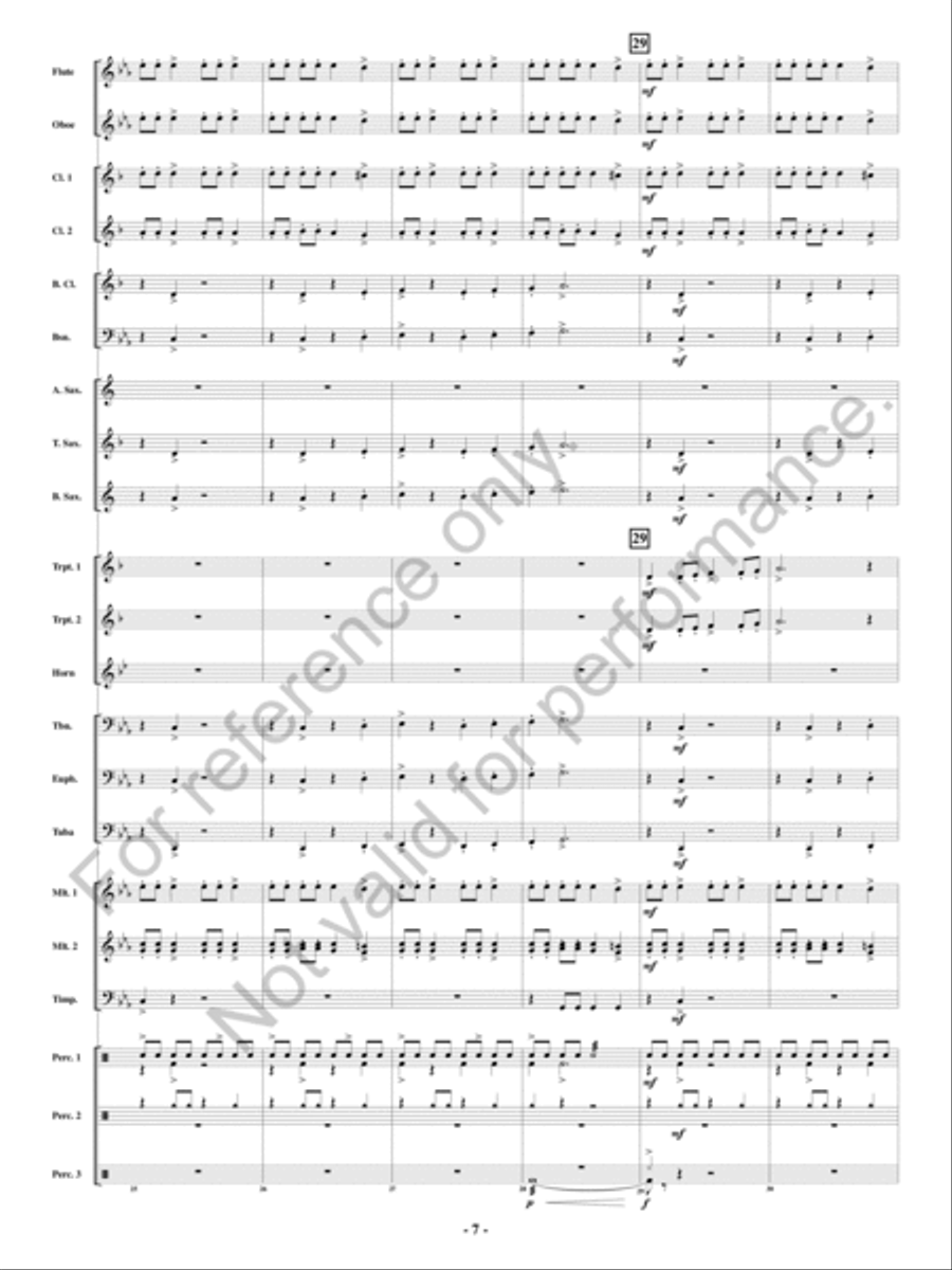 Cerberus Concert Band scores gallery preview page 8