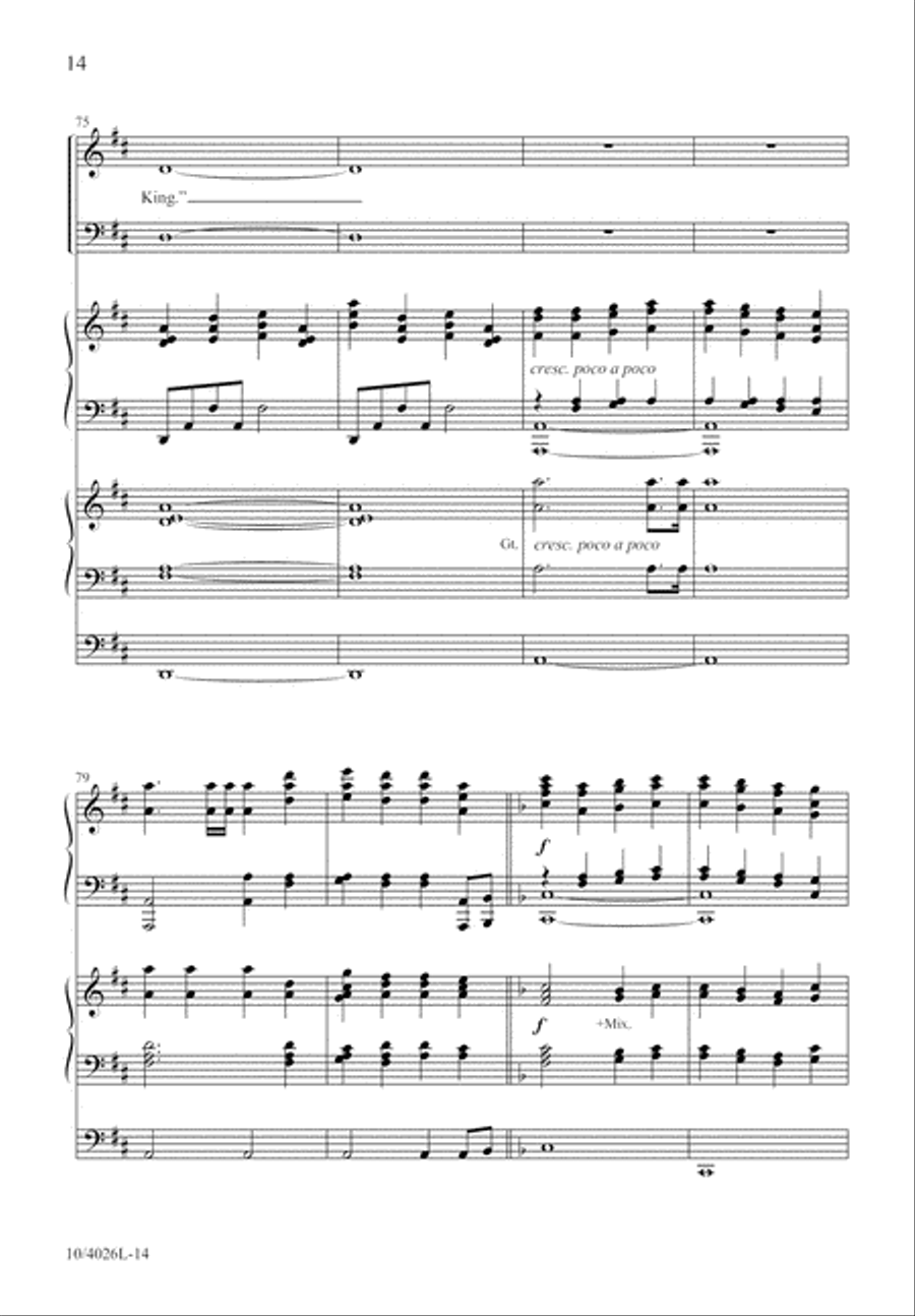 Joyful, All Ye Nations, Rise! 4-Part scores gallery preview page 15