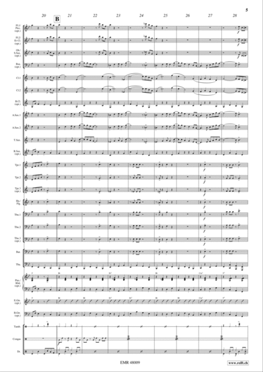 Swing Wedding Concert Band scores gallery preview page 5