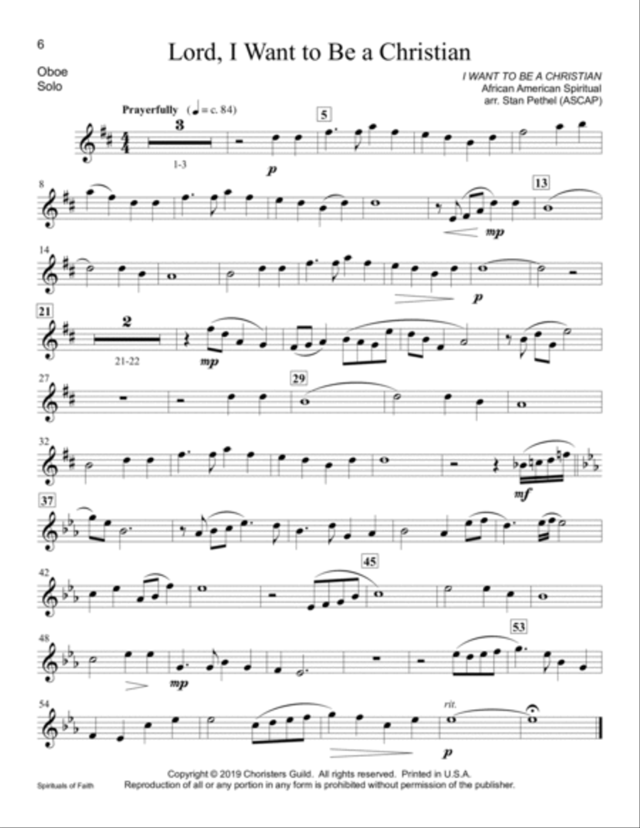 Spirituals of Faith - Oboe Oboe scores gallery preview page 6
