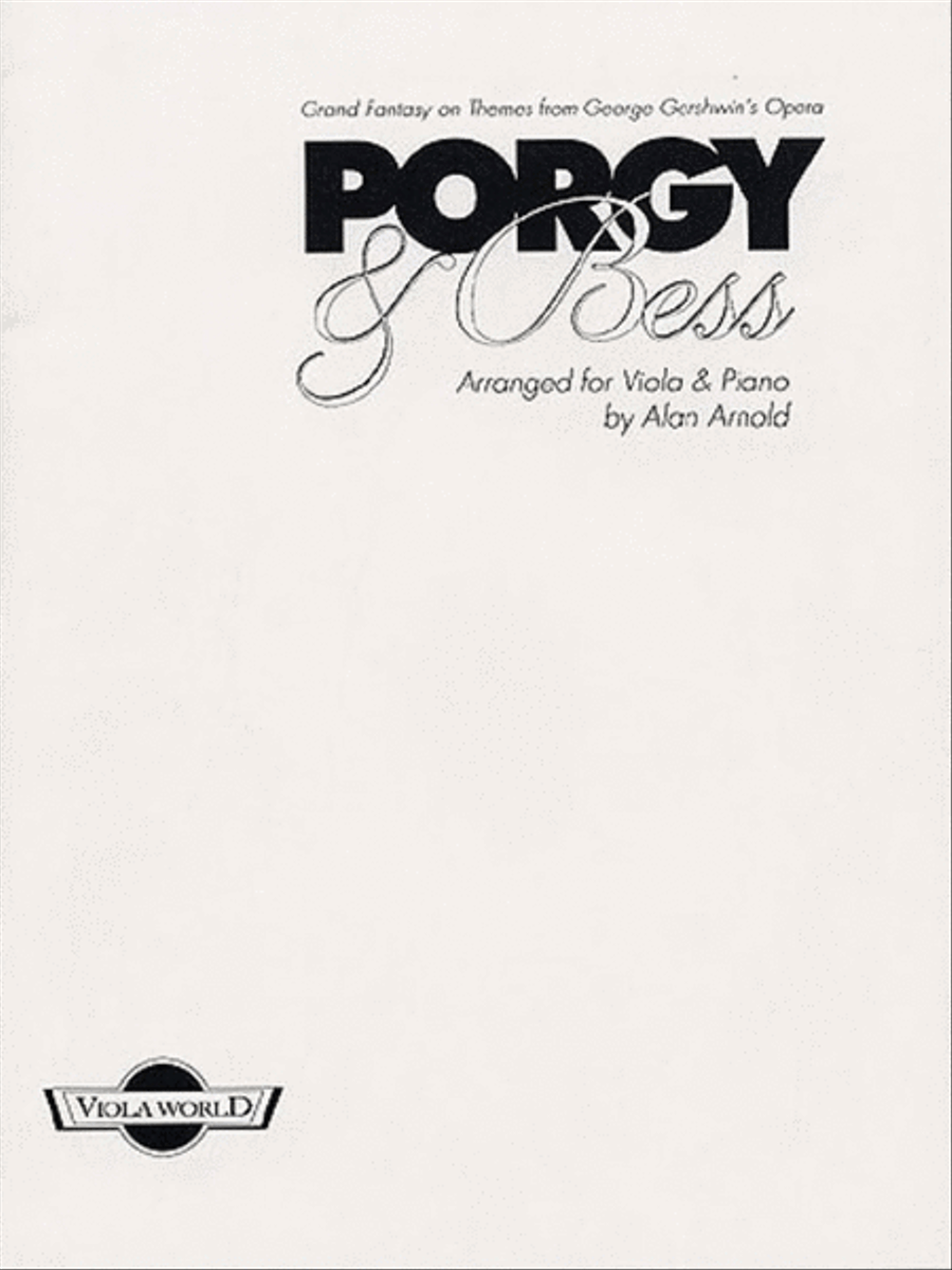 Gershwin - Grand Fantasy Porgy & Bess Viola/Piano Piano Accompaniment scores gallery preview page 1
